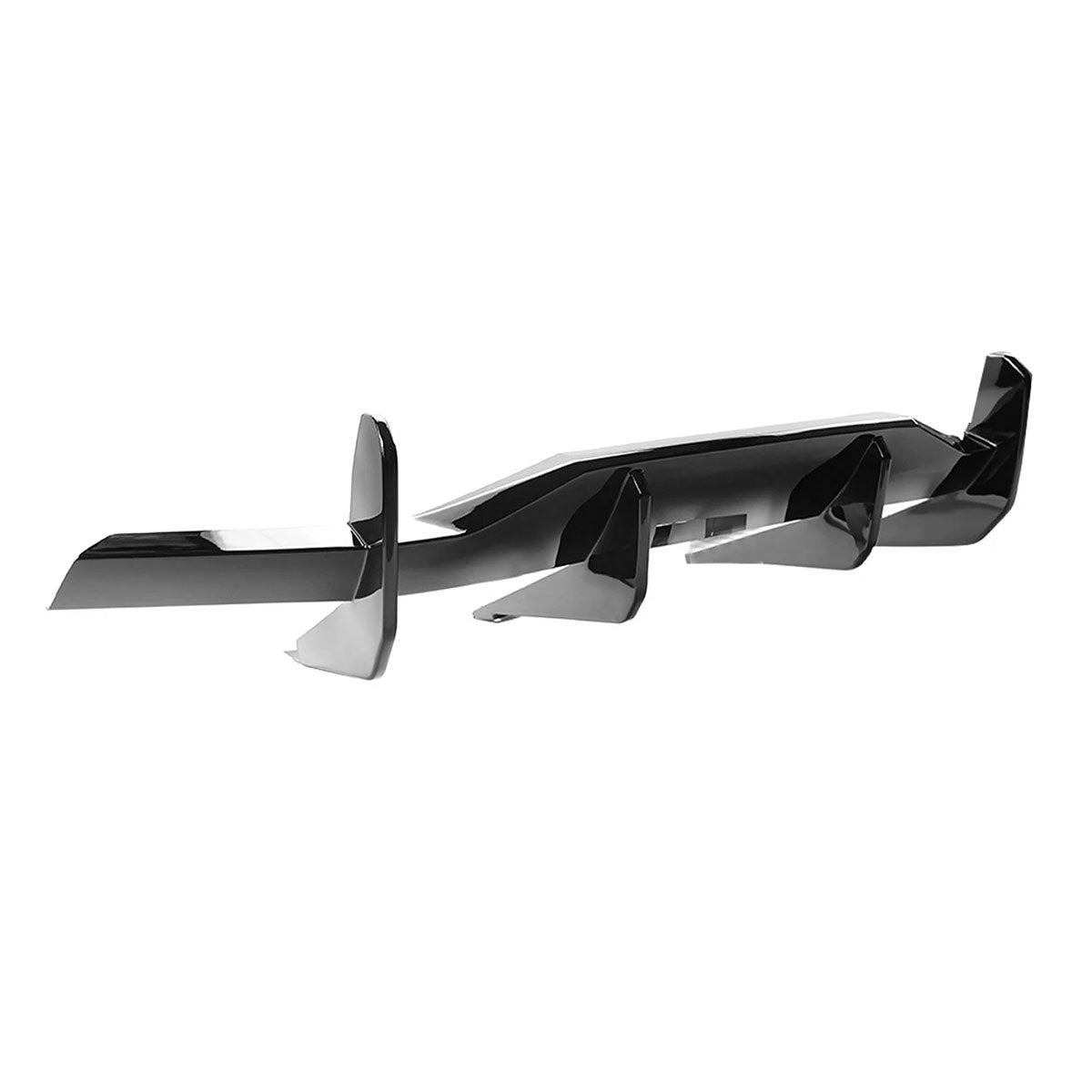 2020-2025 Chevy Corvette C8 Gloss Black Rear Bumper Diffuser ABS