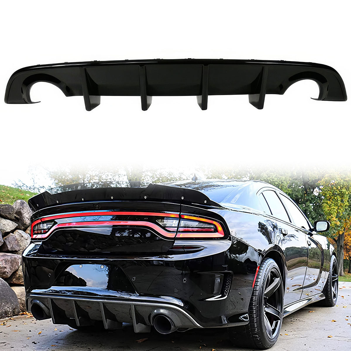 2015-2024 Dodge Charger SRT Rear Diffuser PP