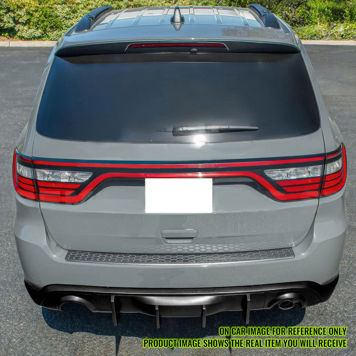 2011-2024 Dodge Durango Rear Bumper Lip Diffuser V2 Gloss Black Apron