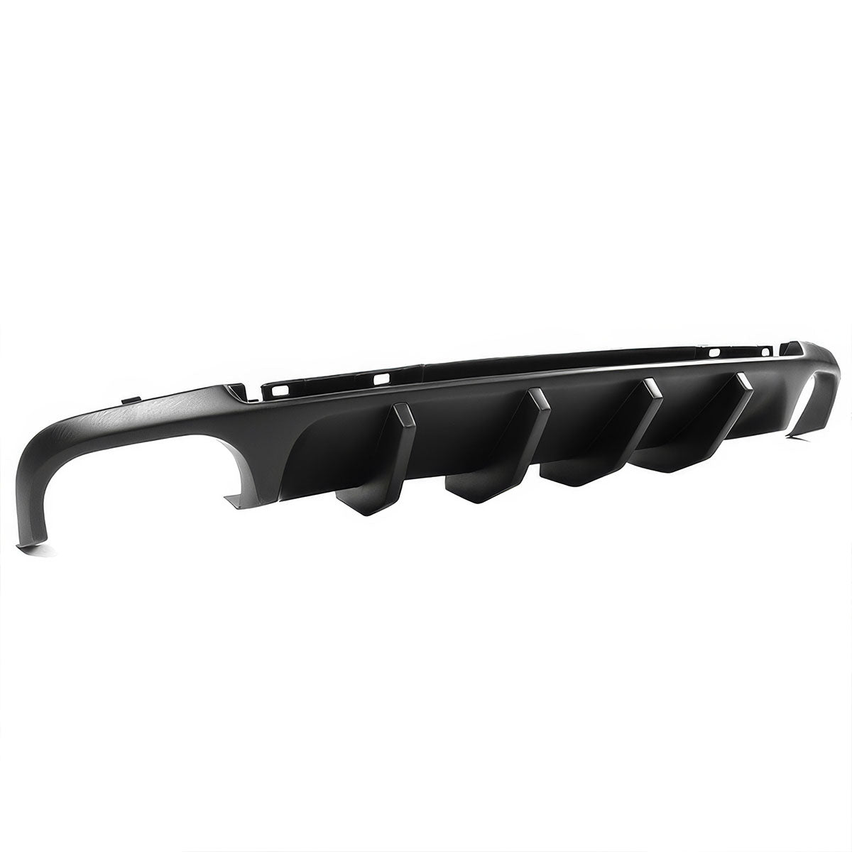 2013-2014 Ford Mustang Shelby Unpainted Black Rear Bumper Diffuser PP