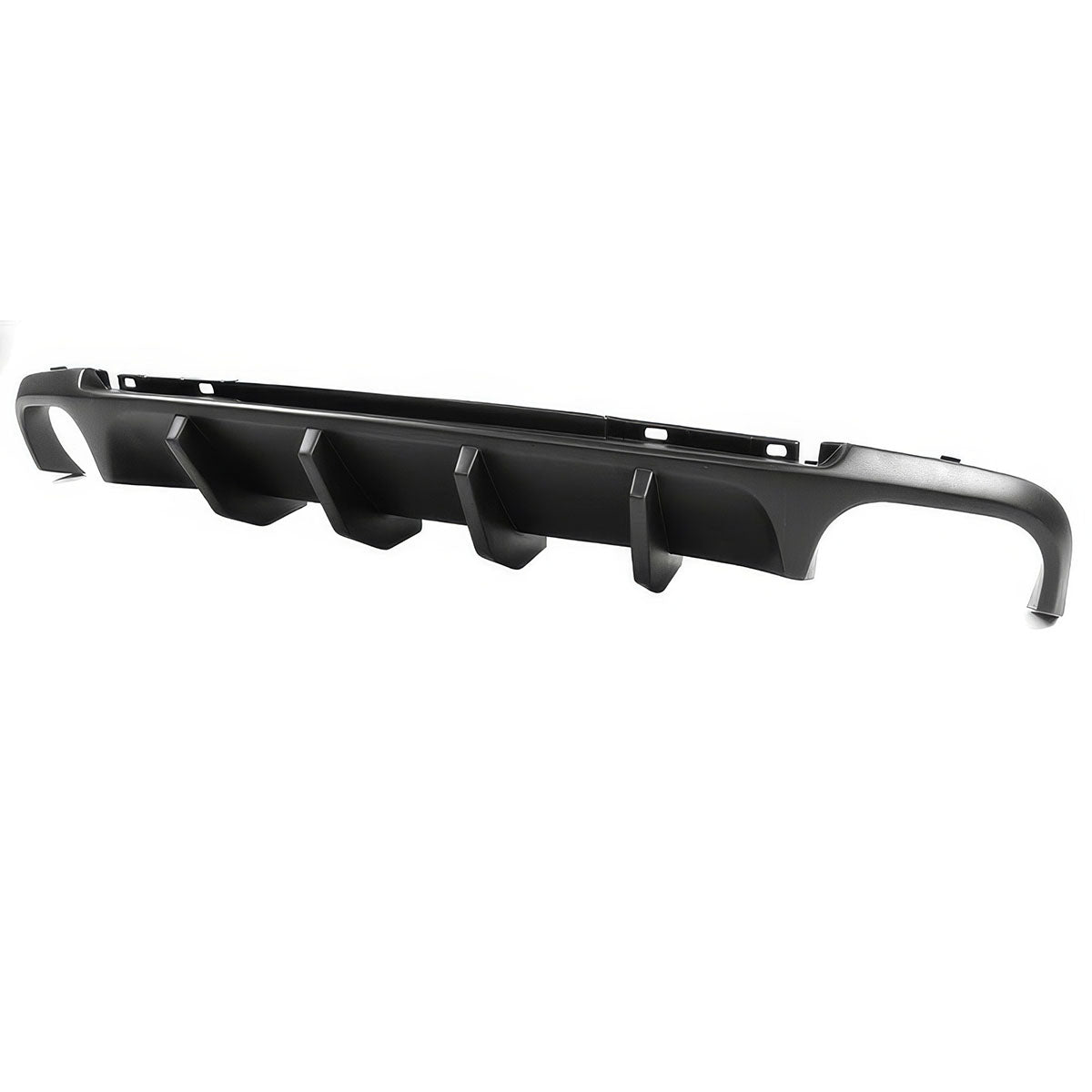 2013-2014 Ford Mustang Shelby Unpainted Black Rear Bumper Diffuser PP