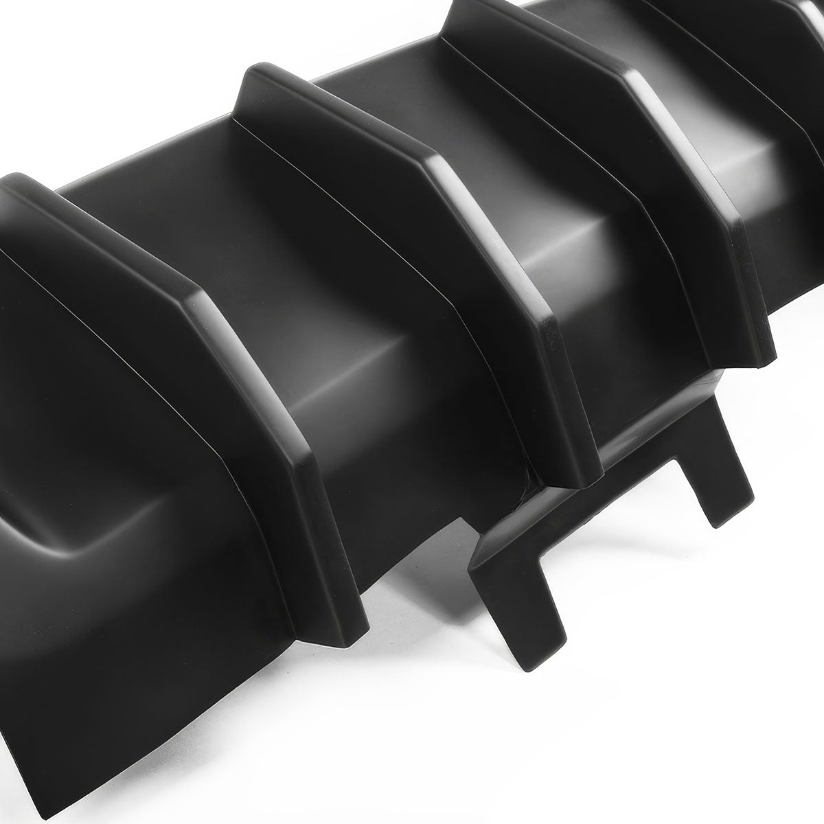 2013-2014 Ford Mustang Shelby Unpainted Black Rear Bumper Diffuser PP