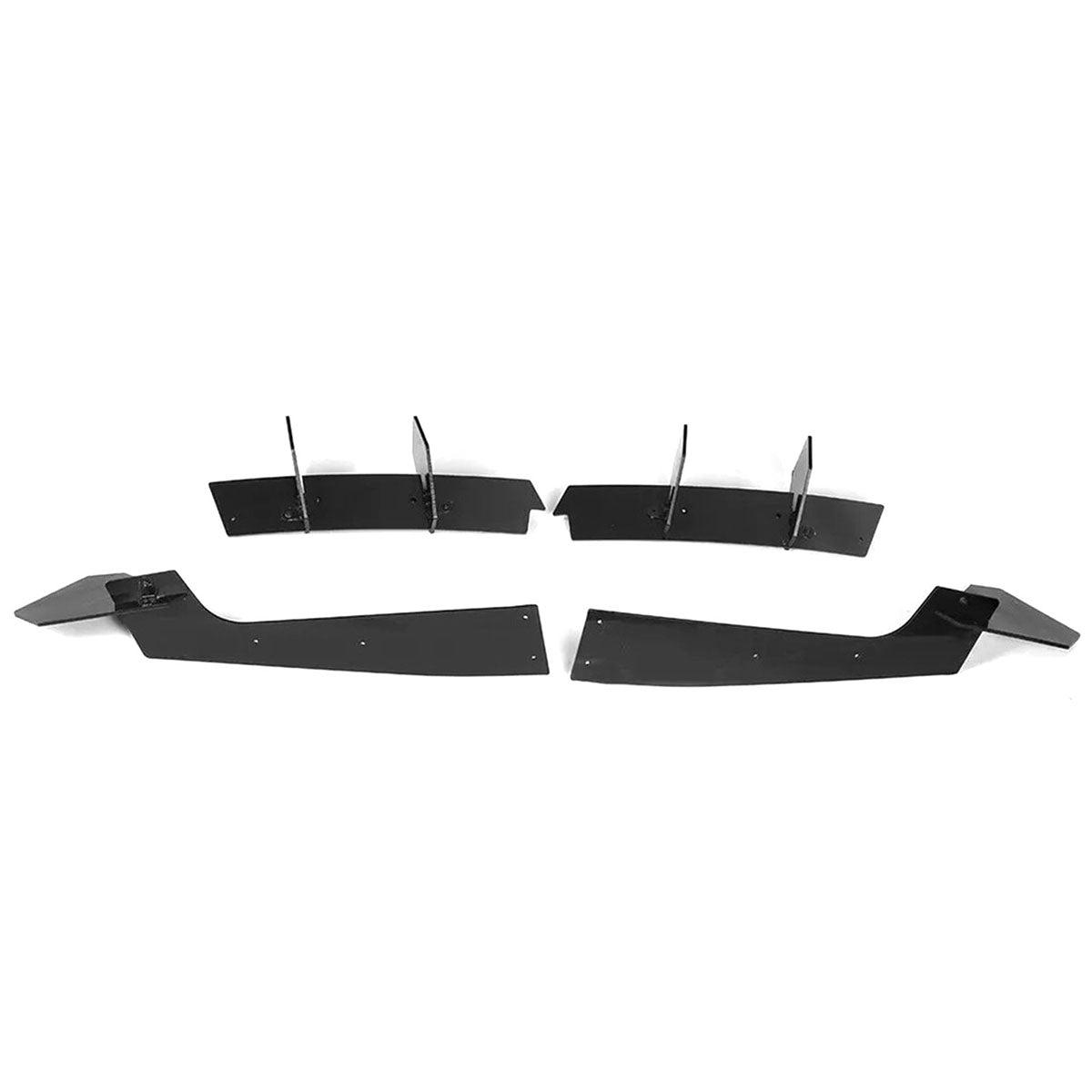 2018-2021 Ford Mustang EcoBoost Gloss Black Rear Bumper Diffuser ABS