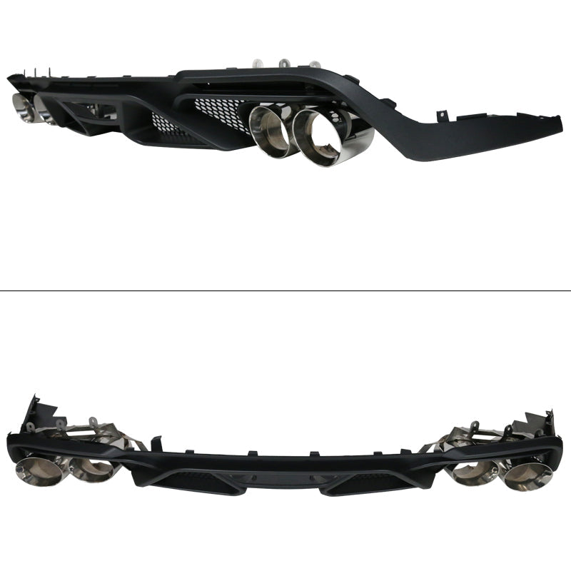 2018-2024 Ford Mustang GT500 Style Unpainted Rear Bumper Diffuser PP