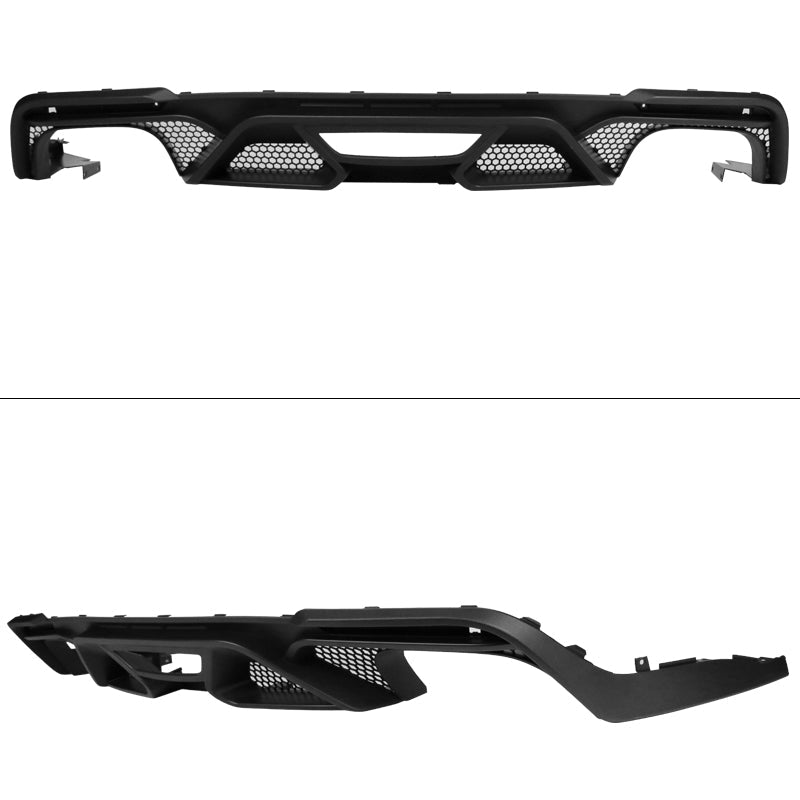 2018-2024 Ford Mustang GT500 Style Unpainted Rear Bumper Diffuser PP