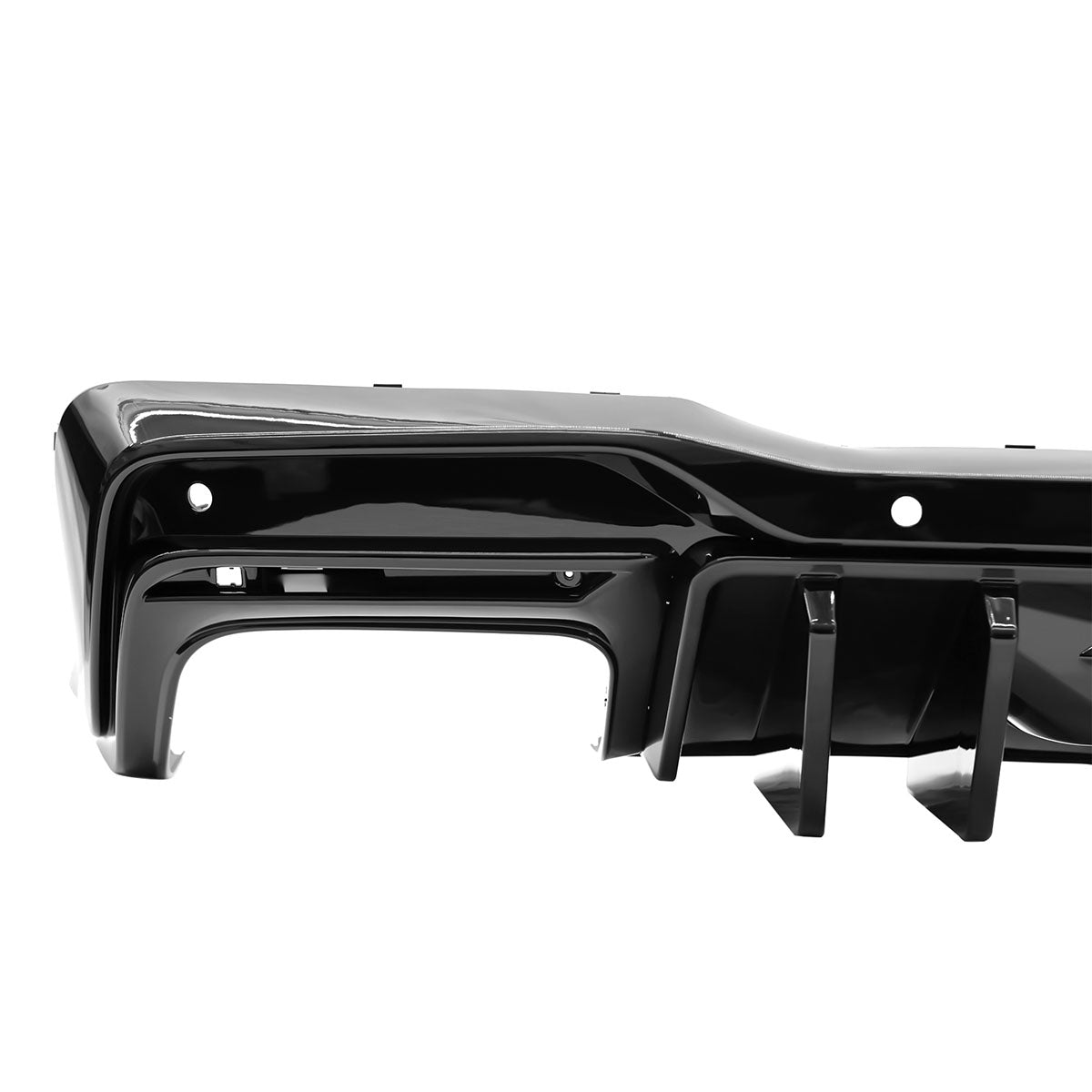 2024-2025 Ford Mustang Competition Style Gloss Black Rear Diffuser PP