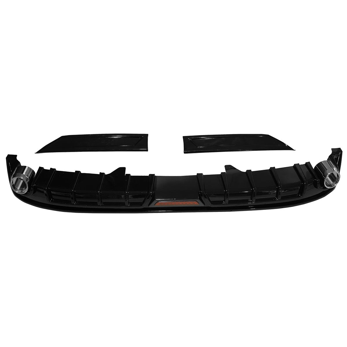 2023-2025 Honda Accord IK Style Gloss Black 3PC Rear Diffuser w/ LED