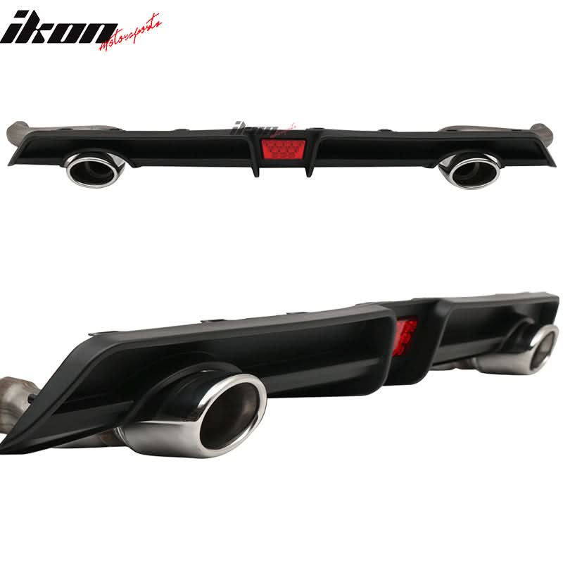 2016-2021 Honda Civic Rear Bumper Diffuser w/ 4in Exhaust Tips