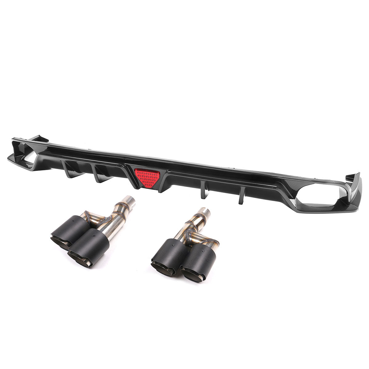 2022-2023 Honda Civic Sedan 4-Door Rear Bumper Diffuser Lip 3PC PP