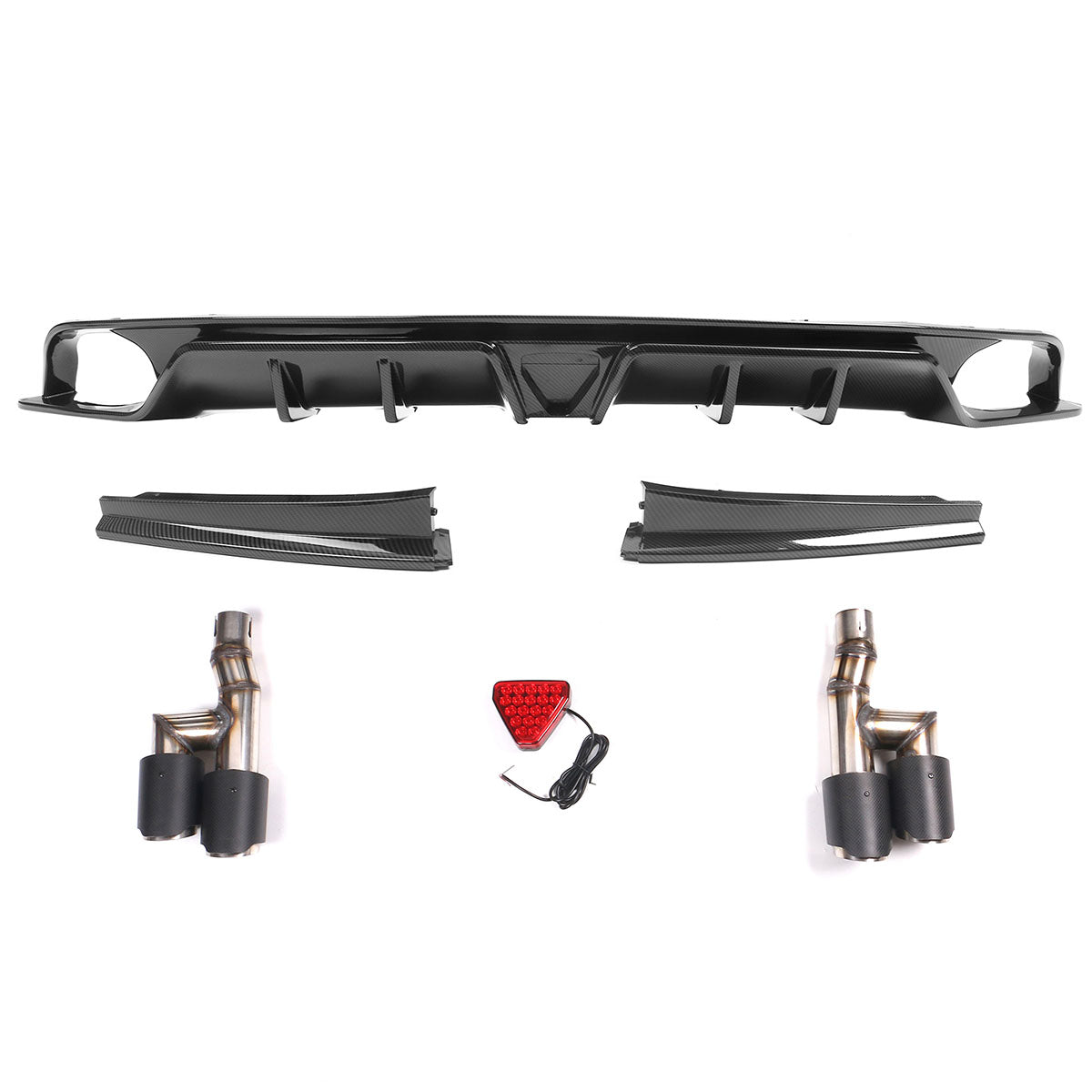2022-2023 Honda Civic Sedan 4-Door Rear Bumper Diffuser Lip 3PC PP