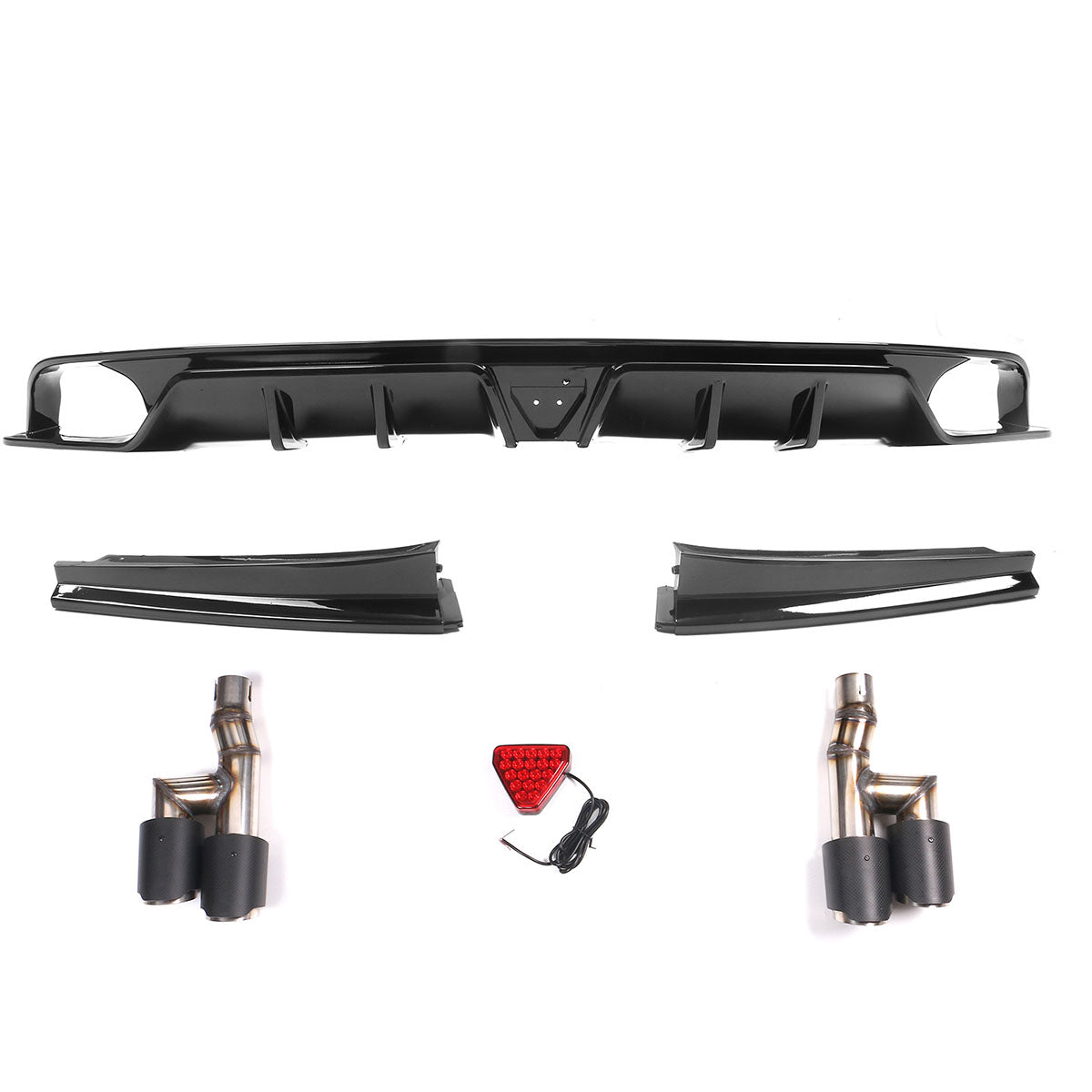 2022-2023 Honda Civic Sedan 4-Door Rear Bumper Diffuser Lip 3PC PP