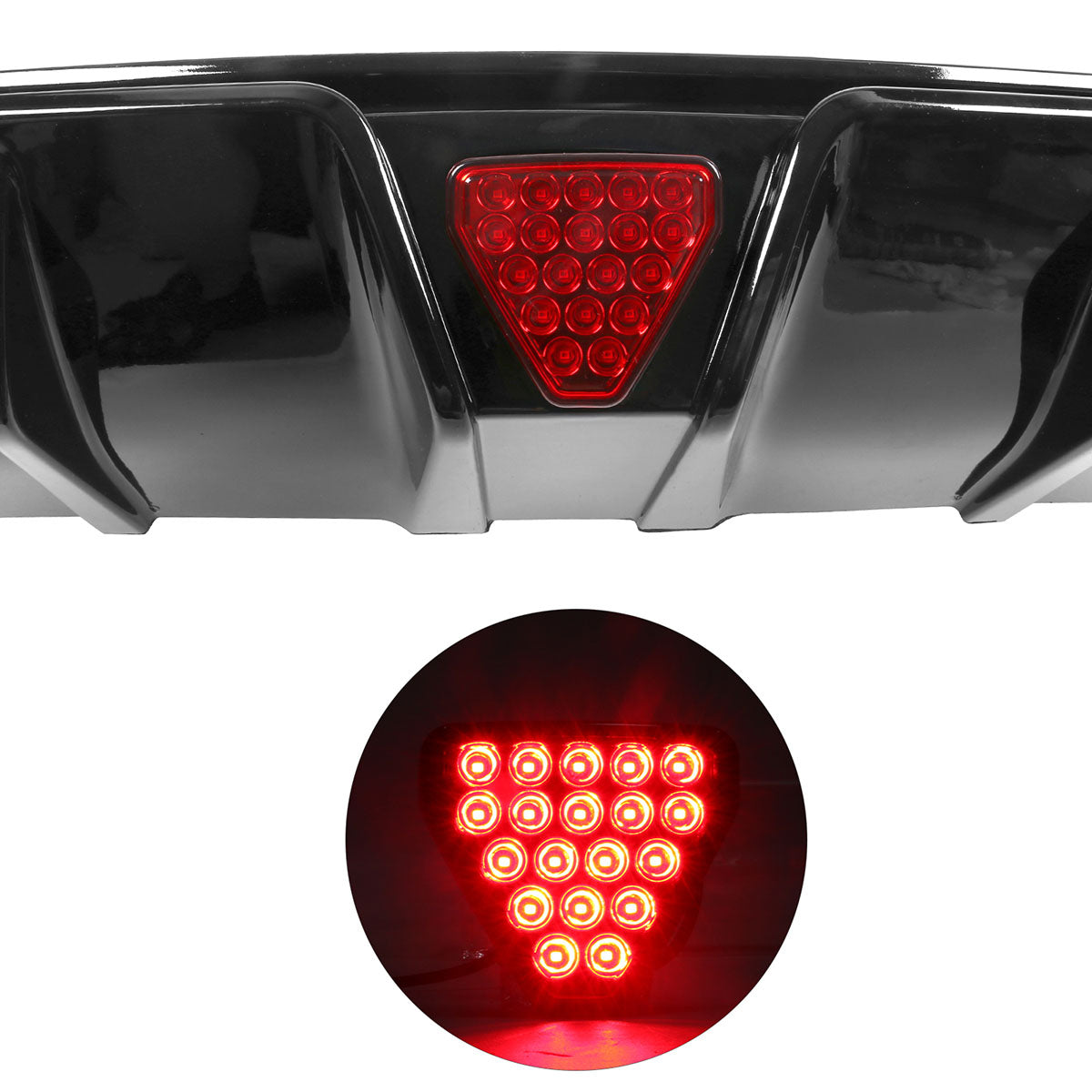 2022-2023 Honda Civic Sedan 4-Door Rear Bumper Diffuser Lip 3PC PP
