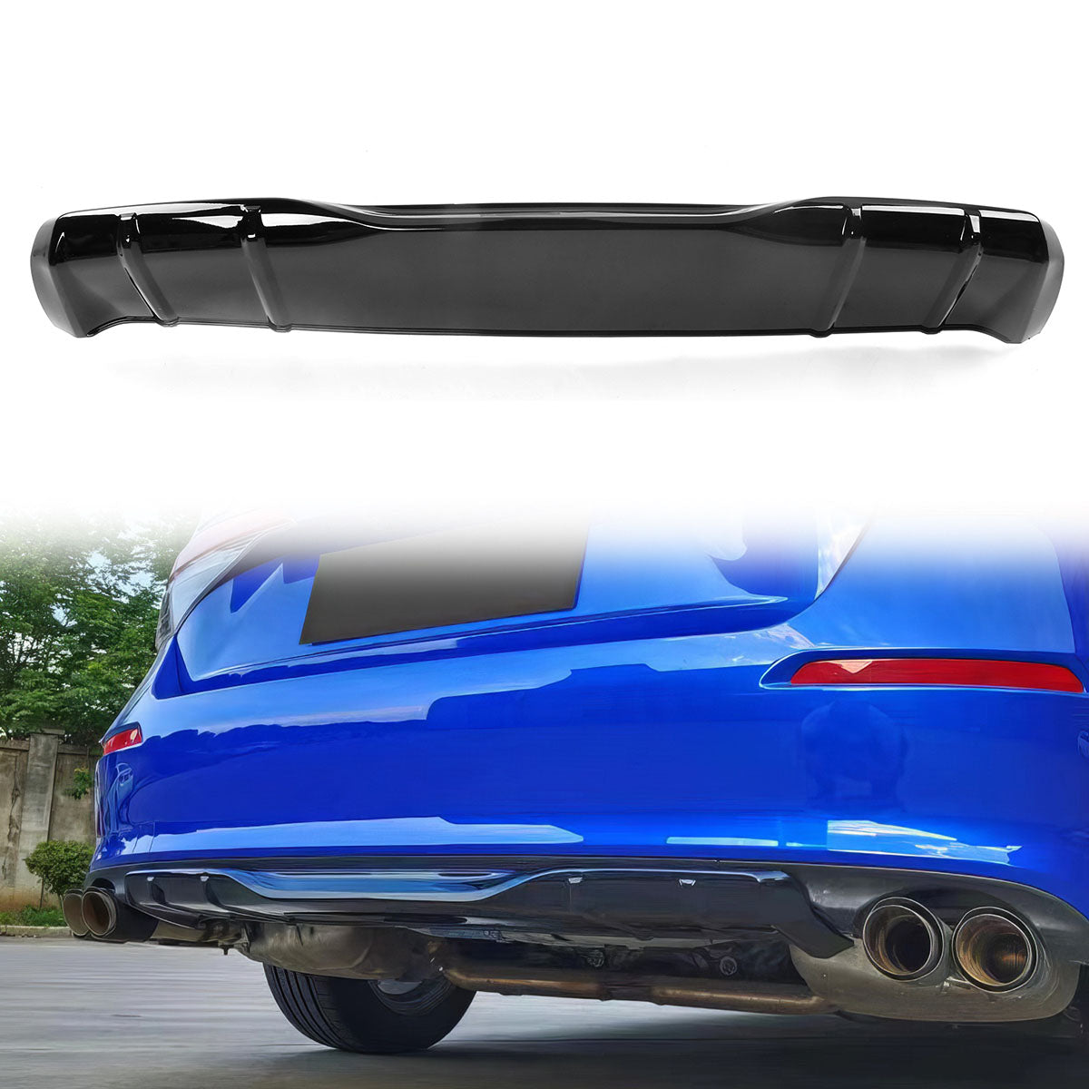 2022-2024 Honda Civic 4Dr MD Rear Bumper Diffuser PP