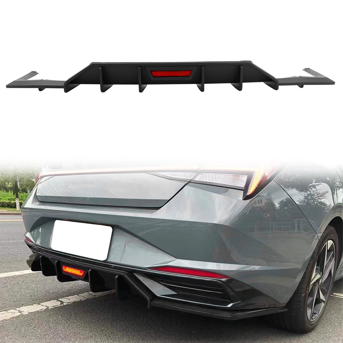 2021-2024 Hyundai Elantra 4DR Rear Bumper Diffuser PP
