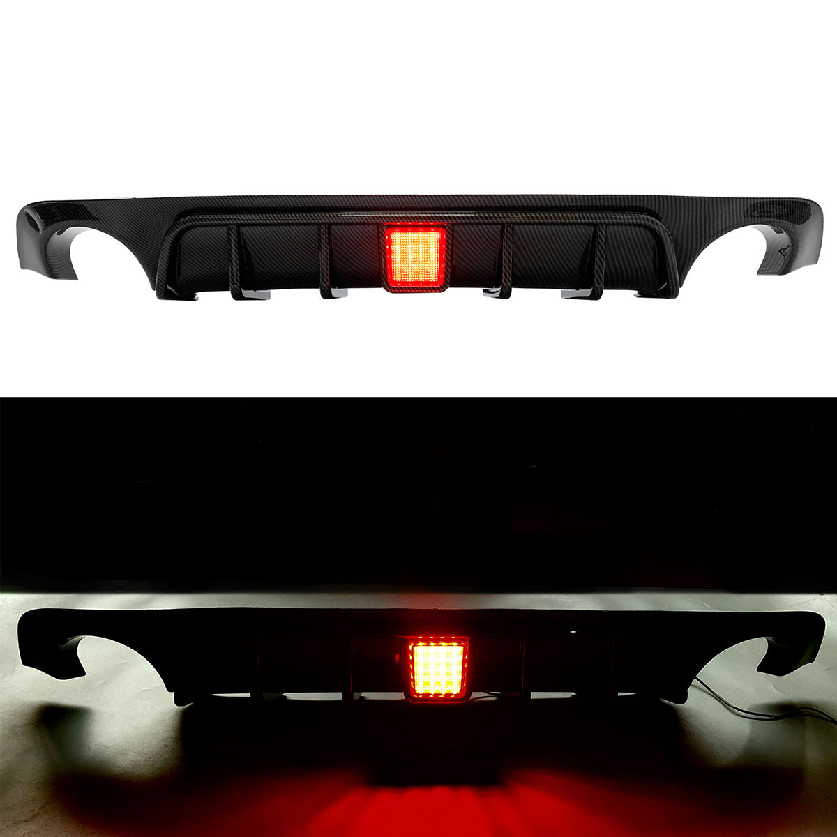 2018-2024 Infiniti Q50 LED Brake Light Rear Bumper Diffuser Lip PP