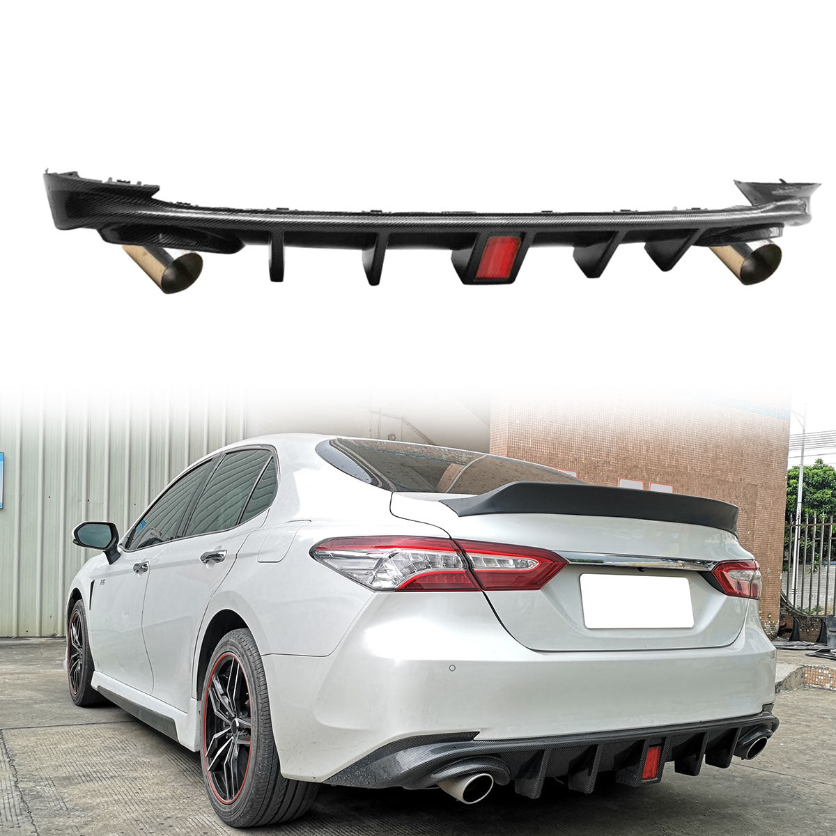 2018-2024 Toyota Camry LE Rear Bumper Lip Diffuser 3RD Brake Light Tip