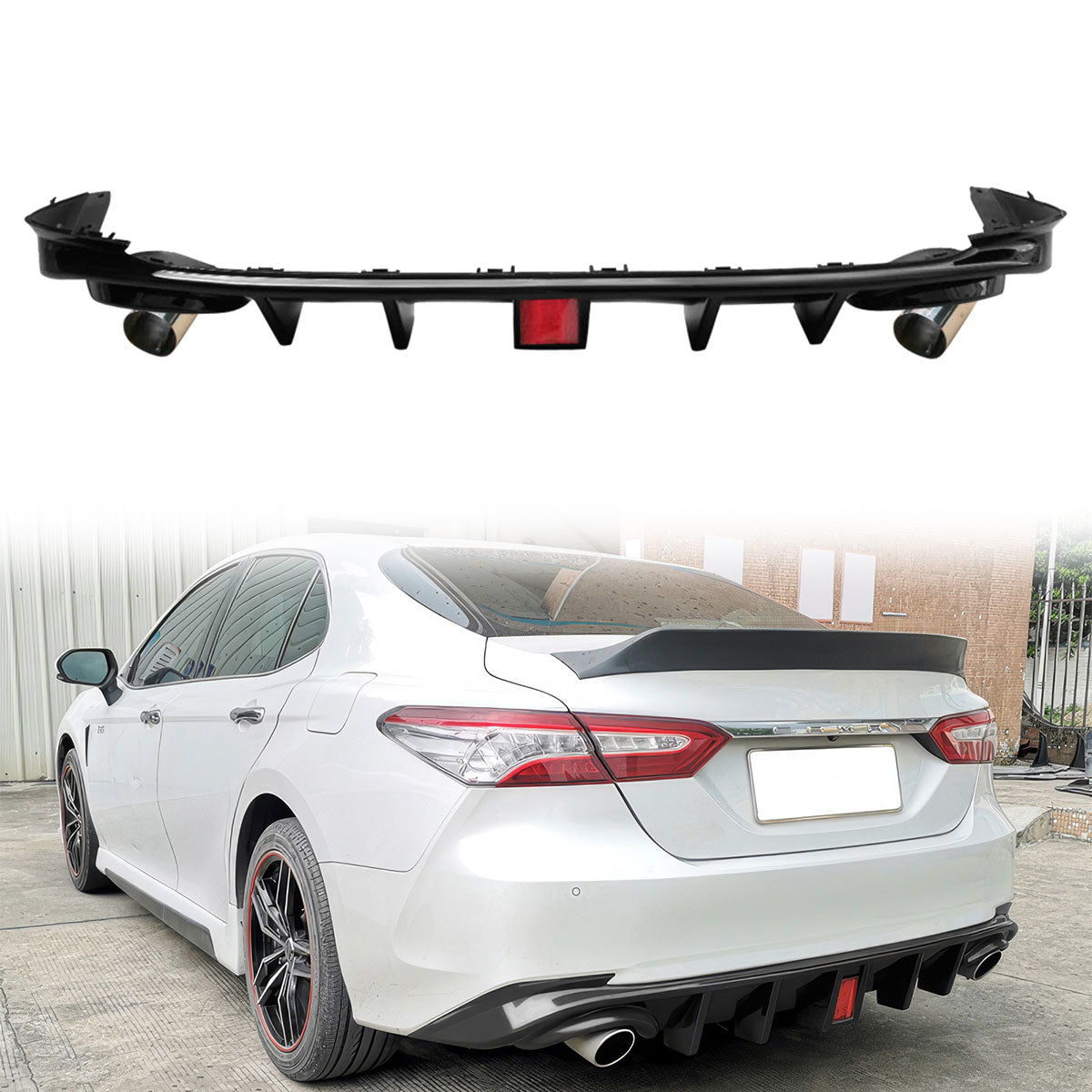 2018-2024 Toyota Camry LE Rear Bumper Lip Diffuser 3RD Brake Light Tip