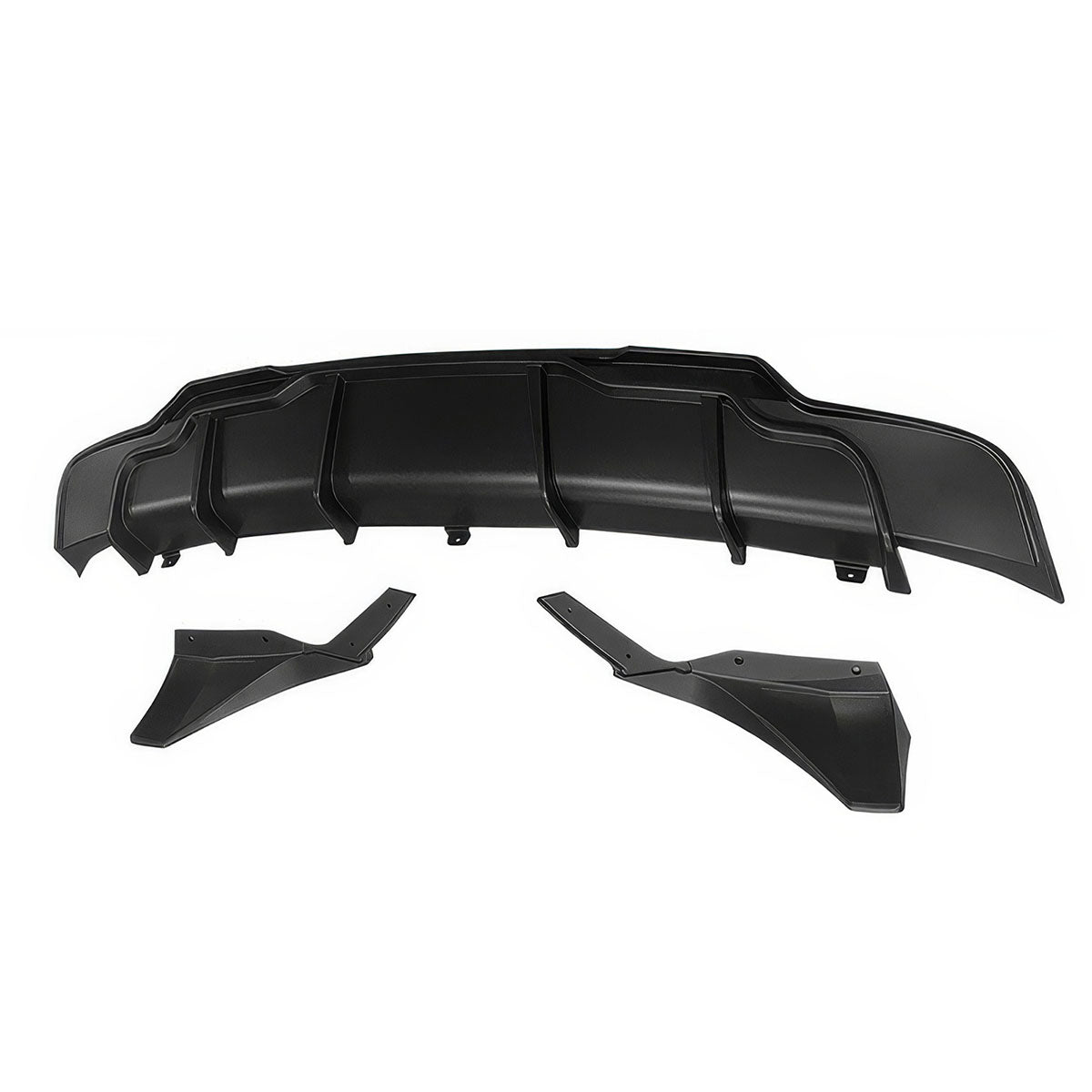 2017-2024 Tesla Model 3 Rear Diffuser with Aprons  IKON Style 3PC