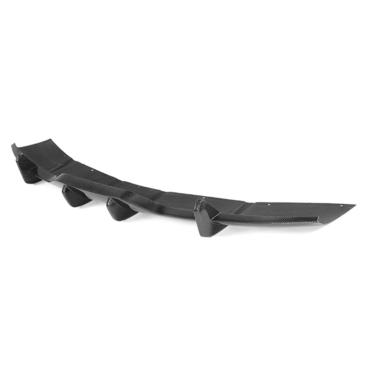 2021-2024 Tesla Model S Gloss Black V Rear Bumper Lip Carbon Fiber