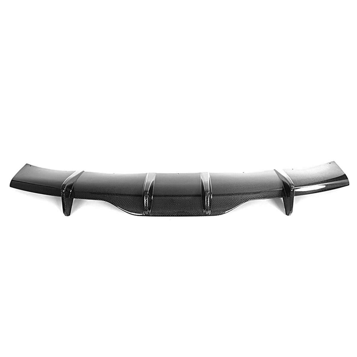 2021-2024 Tesla Model S Gloss Black V Rear Bumper Lip Carbon Fiber