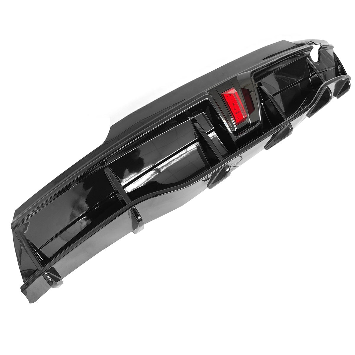 2020-2024 Tesla Model Y Rear Diffuser IKON Style W/ LED PP