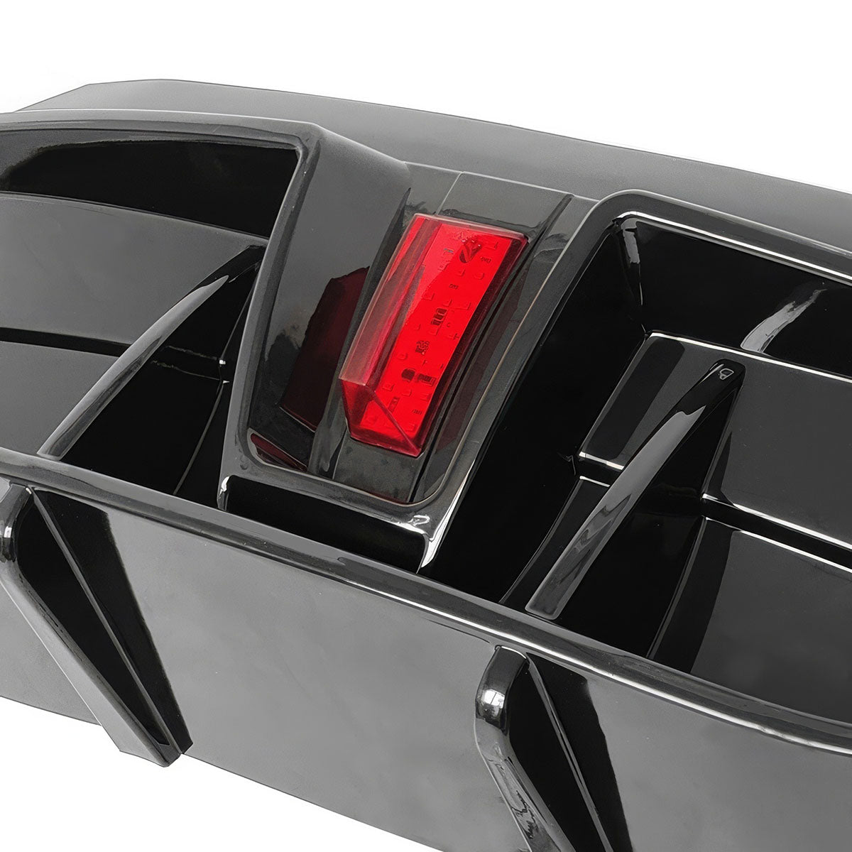 2020-2024 Tesla Model Y Rear Diffuser IKON Style W/ LED PP