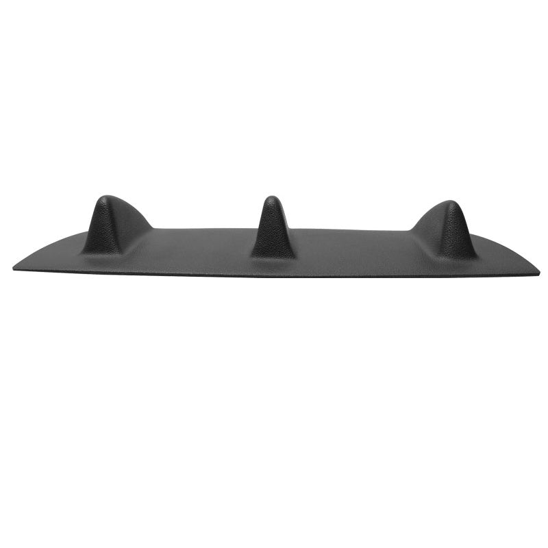 Universal 14" x 6" Ikon Style Matte Black Rear Bumper Lip Diffuser ABS