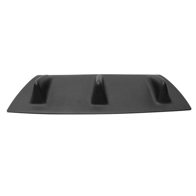Universal 14" x 6" Ikon Style Matte Black Rear Bumper Lip Diffuser ABS