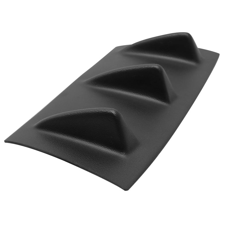 Universal 14" x 6" Ikon Style Matte Black Rear Bumper Lip Diffuser ABS