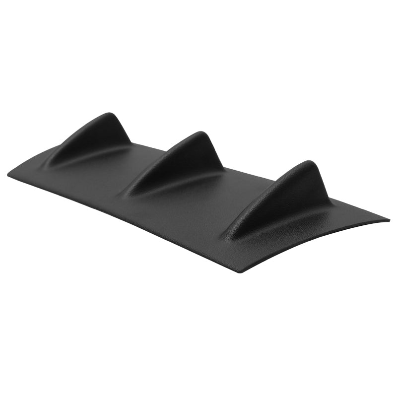 Universal 14" x 6" Ikon Style Matte Black Rear Bumper Lip Diffuser ABS