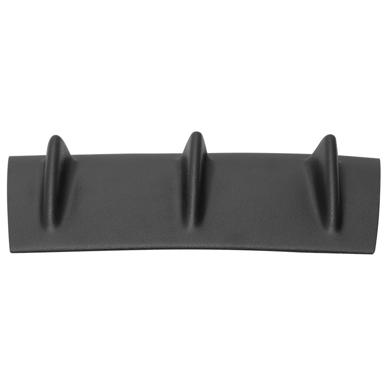Universal 14" x 6" Ikon Style Matte Black Rear Bumper Lip Diffuser ABS