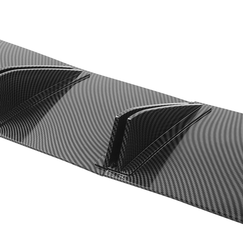 Universal Rear Bumper Diffuser Shark Fin 2PCS Design 33 PP
