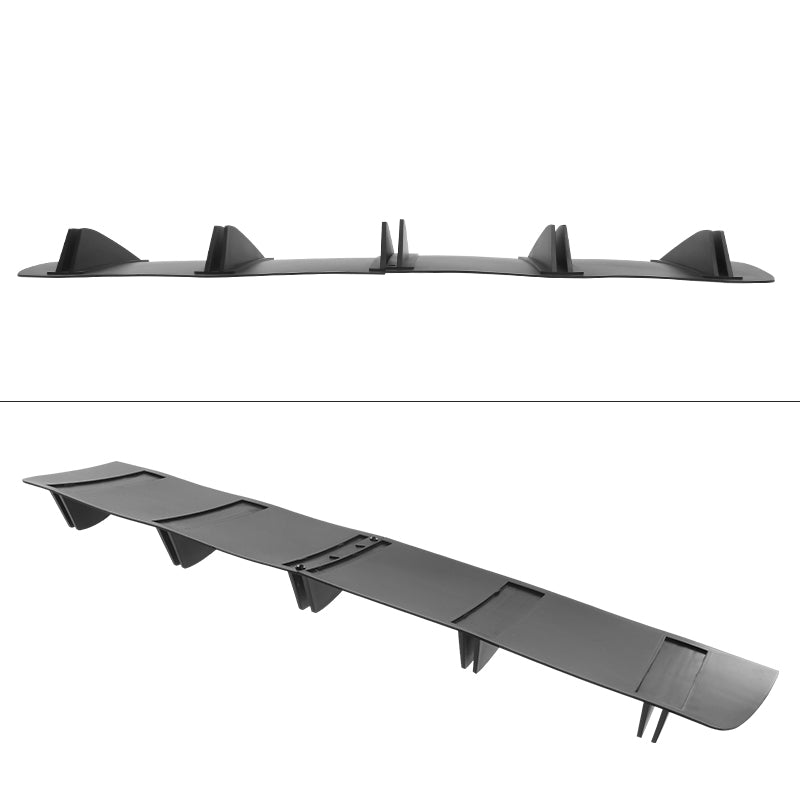 Universal Rear Bumper Diffuser Shark Fin 2PCS Design 33 PP