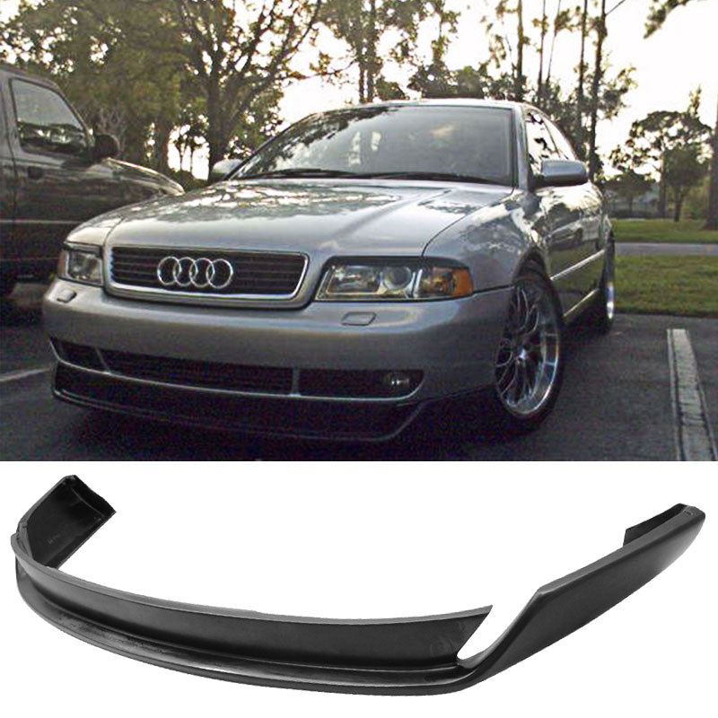 1996-2001 Audi A4 Type-O Style Unpainted Black Front Bumper Lip PU