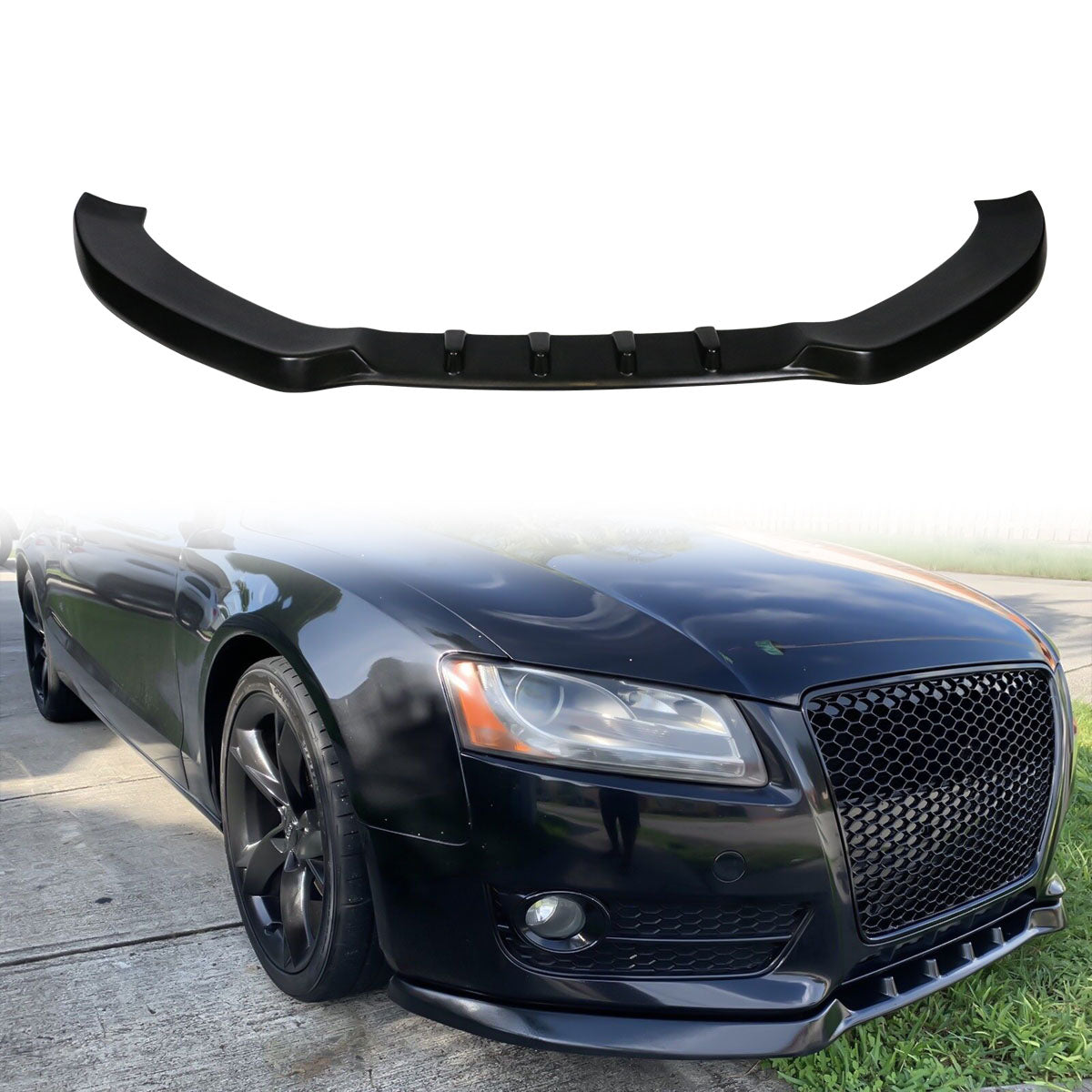 2008-2012 Audi A5 Base B8 MX Style Front Lip Splitter Spoiler - PU