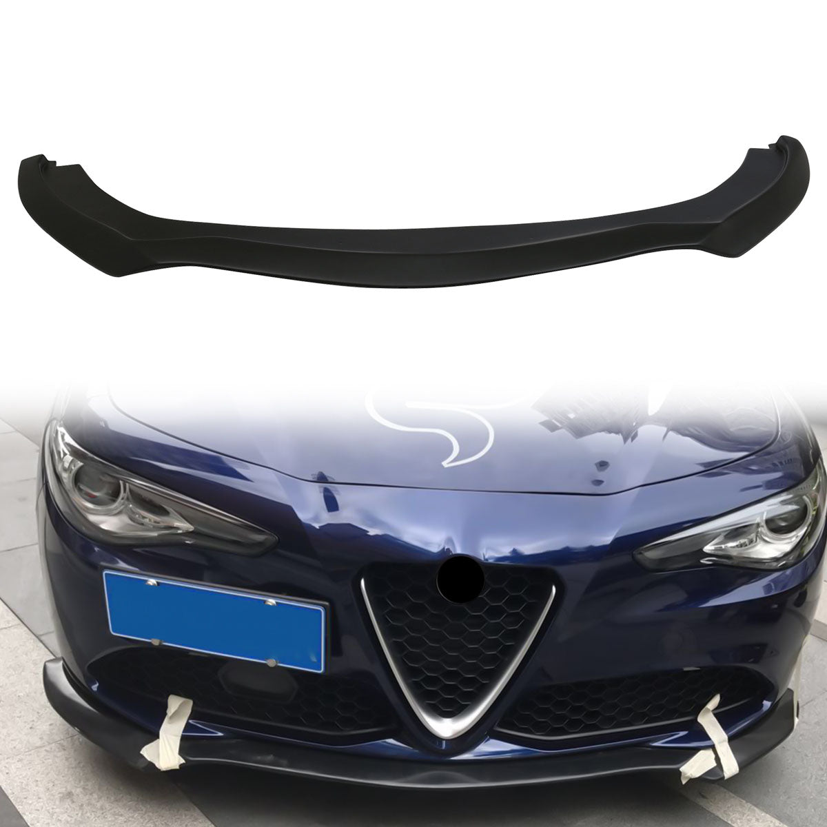 2017-2021 Alfa Romeo Giulia A Style Painted Front Bumper Lip PP
