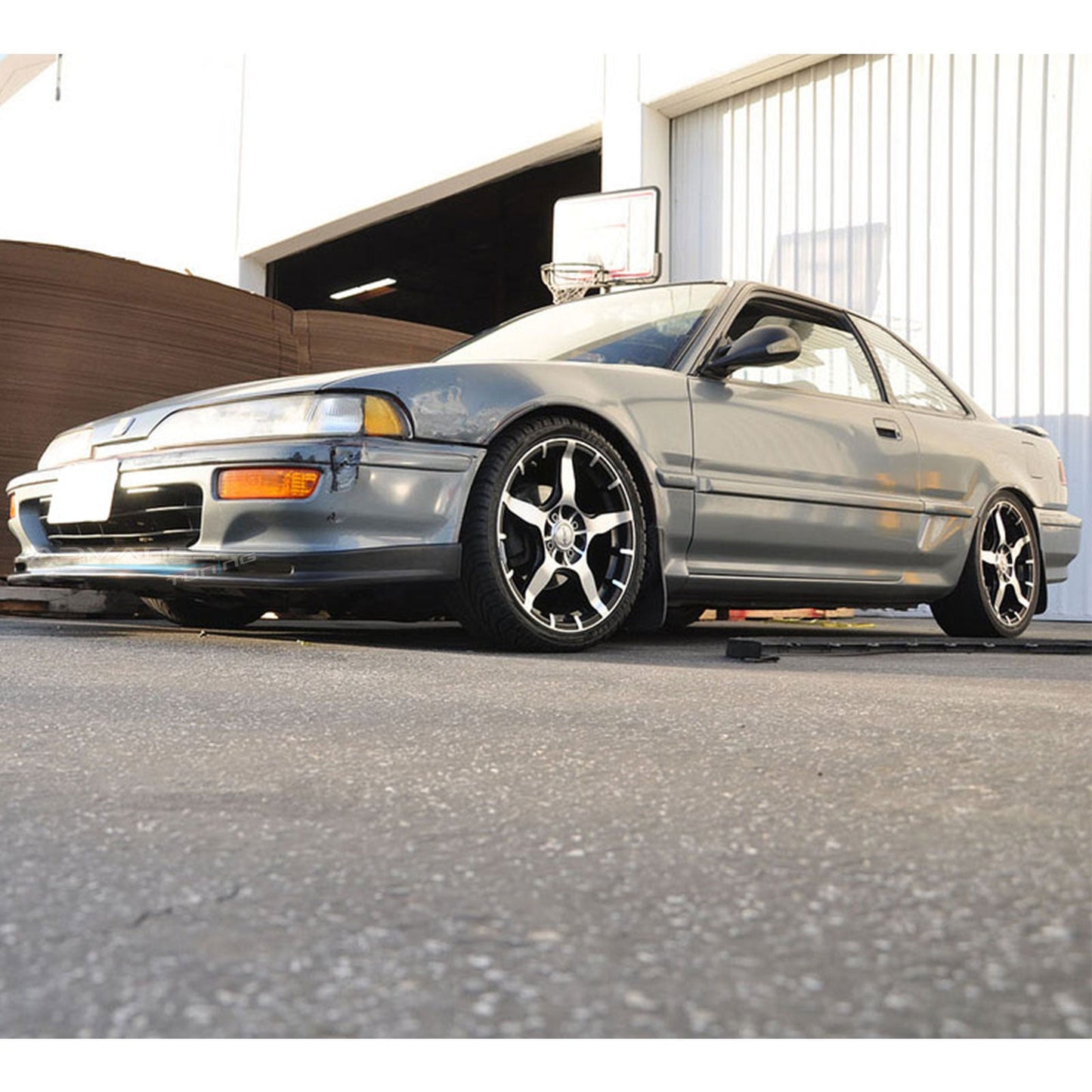 1992-1993 Acura Integra MU Style Unpainted Black Front Bumper Lip PU