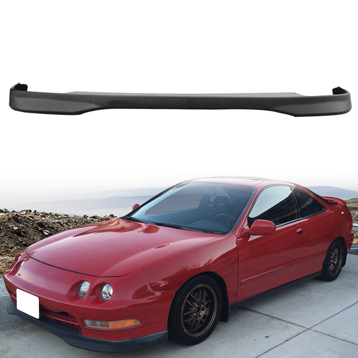 1994-1997 Acura Integra DC2 JDM TR Style Front Bumper Lip Spoiler - PU