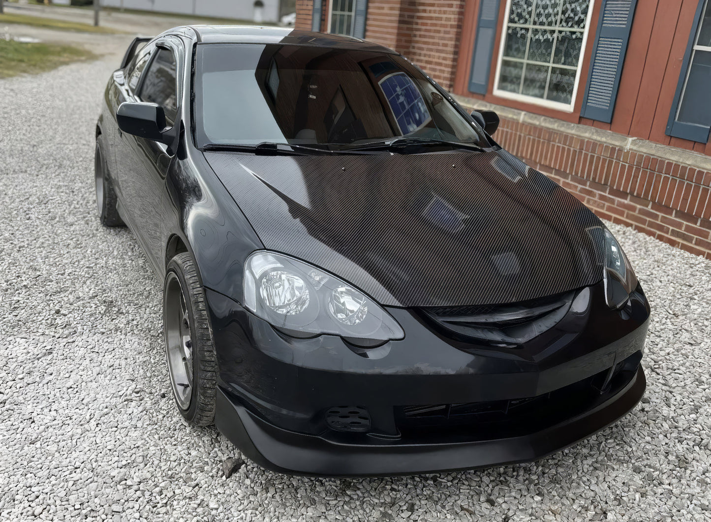 2002-2004 Acura RSX Front Lip Mugen Style Unpainted Lip Spoiler PU