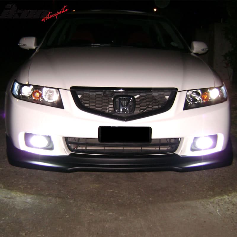 2004-2005 Acura TSX P1 Paint #B92P Nighthawk Black Pearl Front Lip PU