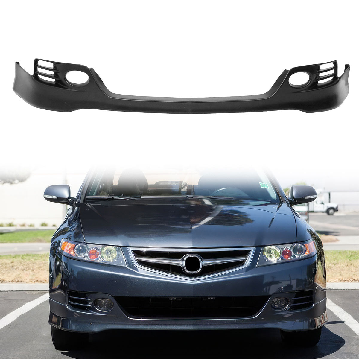 2006-2008 Acura TSX EURO-R Style Front Bumper Lip Painted