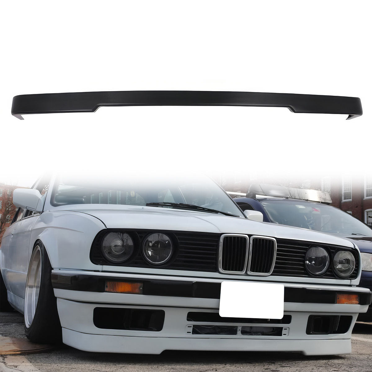 1988-1992 BMW E30 Front Lip M-Tech Style Bumper Lip Spoiler PP