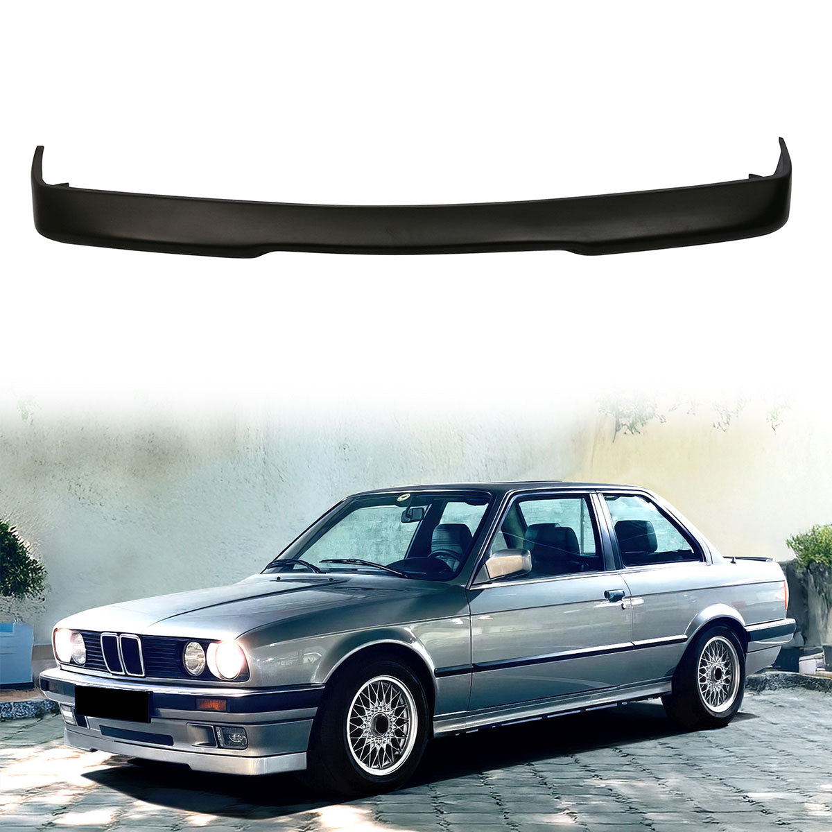 1984-1992 BMW E30 3-Series RG Unpainted Front Bumper Lip Spoiler - PU
