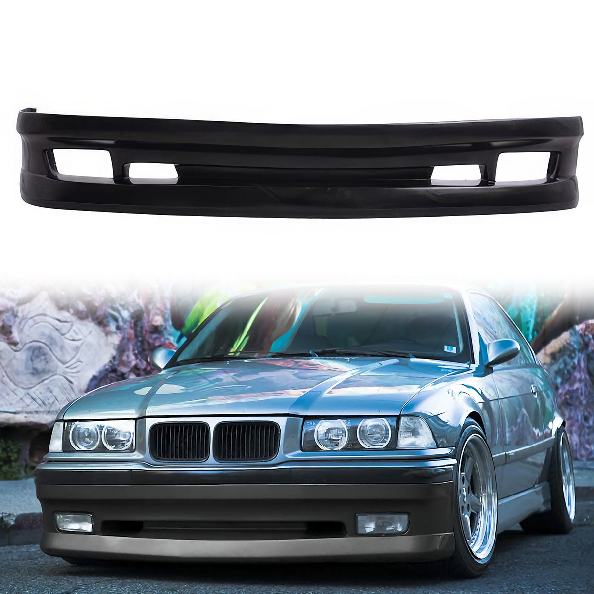 1992-1998 BMW E36 3-Series AC II Style Unpainted Front Bumper Lip PU