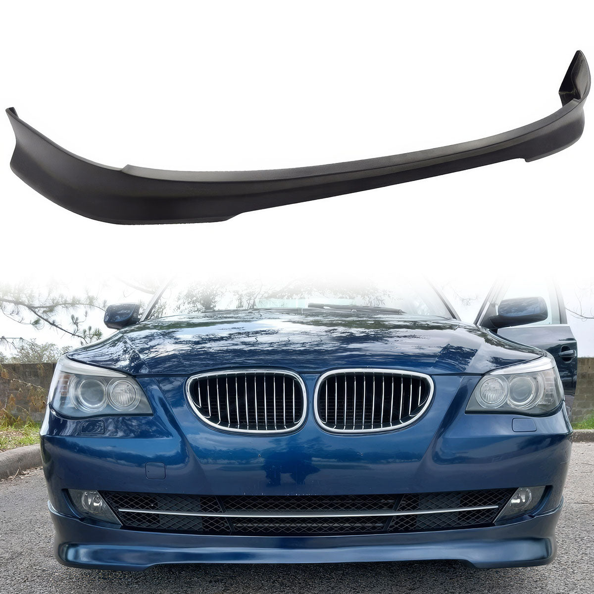 2008-2010 BMW E60 5 Series Sedan LCI Facelift Front Bumper Lip PU