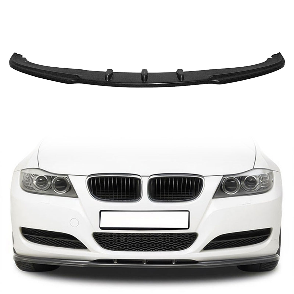2009-2011 BMW 3-Series E90 LCI MX Front Bumper Lip Spoiler - PU