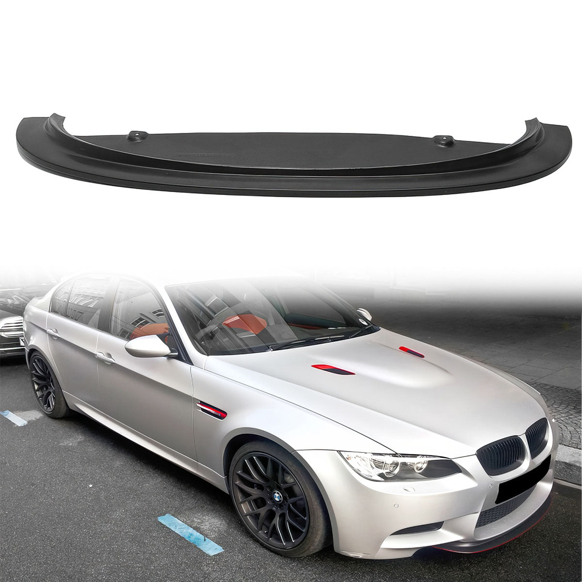 2008-2013 BMW M3 Only CRT Style Front Lip Spoiler Splitter PU