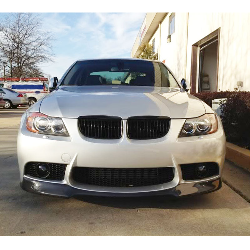 2008-2013 BMW E92 E90 E93 M3 Series 4Dr 2Dr V Style Front Bumper Lip