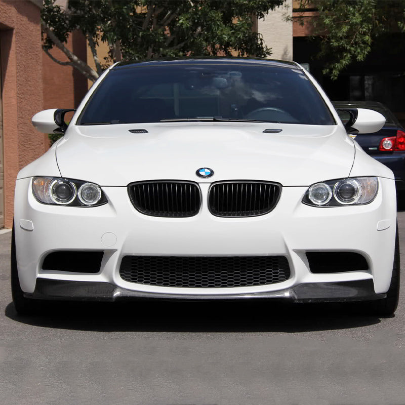 2008-2013 BMW E92 E90 E93 M3 Series 4Dr 2Dr V Style Front Bumper Lip