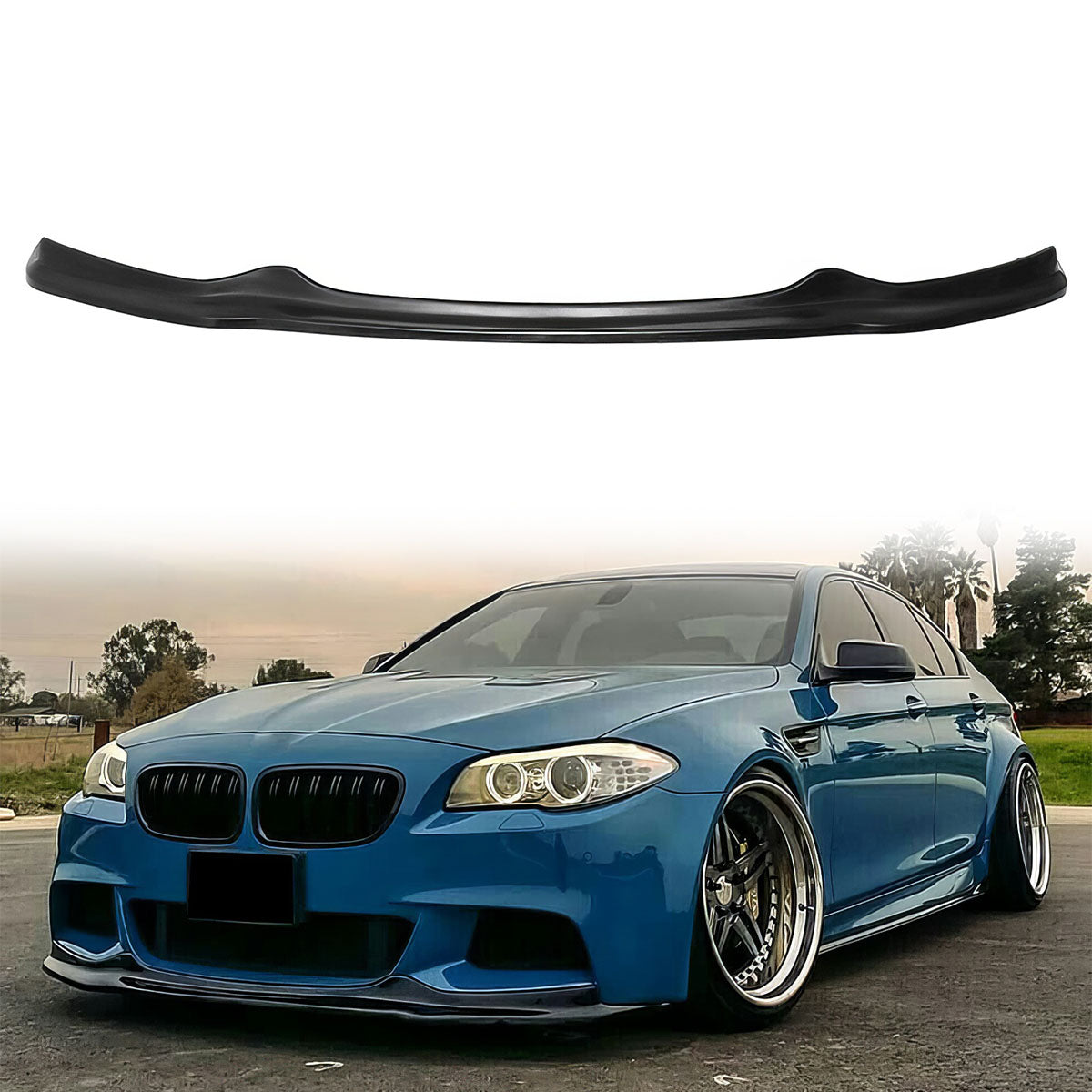 2011-2016 BMW F10 5 Series AK Style Front Bumper Lip MT Msport
